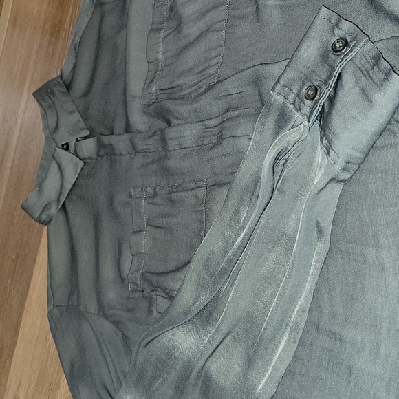 A new day satin button down - Picture 3 of 5